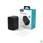 Kép 9/9 - Choetech  PD5022 70W EU/US/AUS/UK Travel Adapter with Built-in USB-C Cable Black töltő