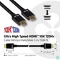 Kép 4/5 - Club3D Ultra High Speed HDMI Cable 10K 120Hz 48Gbps M/M 3m Black kábel