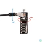 Kép 3/4 - Conceptronic  CUSTODIO01BS Combination Laptop Lock 1,8m Black