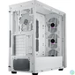 Kép 3/4 - Cooler Master MasterBox 600 Tempered Glass White gépház