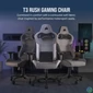 Kép 2/6 - Corsair T3 Rush (2023) Gaming Chair Grey/Charcoal gaming szék