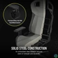Kép 4/6 - Corsair T3 Rush (2023) Gaming Chair Grey/Charcoal gaming szék
