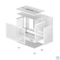 Kép 3/5 - DeepCool CH160 Tempered Glass White gépház