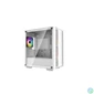 Kép 2/15 - DeepCool CC360 WH ARGB Tempered Glass White gépház