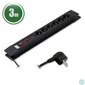 Kép 1/2 - Delight Túlfeszültségvédő Kapcsolóval 6DIN 3m Black