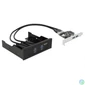 Kép 1/4 - DeLock Front Panel 2xUSB 3.0 + PCI Express Card 2x USB 3.0 bővítőkártya