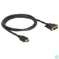 Kép 2/2 - DeLock HDMI to DVI-D (Dual Link) (24+1) cable bidirectional 1,5m Black kábel