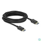 Kép 2/2 - DeLock DisplayPort cable 8K 60 Hz 40 Gbps 5m Black kábel