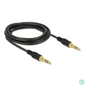 Kép 2/3 - DeLock 3,5mm jack to 3,5mm jack male/male cable 3m Black kábel