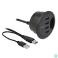 Kép 2/5 - DeLock In-Desk Hub 4 Port USB 3.0 usb hub