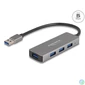 Kép 1/3 - DeLock 4-portos USB3.2 HUB Silver usb hub