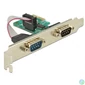 Kép 1/4 - DeLock PCI Express Card to 2x Serial RS-232 bővítőkártya
