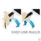 Kép 5/6 - DeLock USB-A to microUSB male/male cable 1m Black kábel