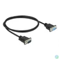 Kép 2/4 - DeLock RS-232 D-Sub 9 male/famale 1m Black kábel