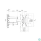 Kép 2/2 - Digitus DA-90357 Universal LED/LCD Monitor Wall Mount Black