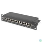 Kép 1/6 - Digitus 12-port Patch Panel 1U Black