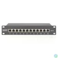 Kép 2/6 - Digitus 12-port Patch Panel 1U Black
