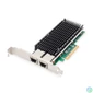 Kép 1/7 - Digitus DN-10163 10Gbps Dual Port Ethernet Server adapter hálókártya