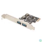 Kép 1/8 - Digitus USB3.0 2-Port PCI Express Add-On card bővítőkártya