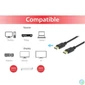 Kép 3/4 - EQuip DisplayPort to DisplayPort 1.4 8K/60Hz cable 1m Black kábel