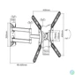 Kép 4/4 - EQuip 23"-55" Articulating TV Wall Mount Bracket Black