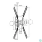 Kép 4/4 - EQuip 23"-55" Articulating TV Wall Mount Bracket Black