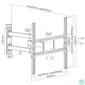 Kép 2/4 - EQuip 32"-55" Articulating TV Wall Bracket Black