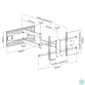 Kép 2/6 - EQuip 43"-80" Long Arm Full Motion TV Wall Mount Bracket Black
