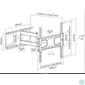 Kép 4/4 - EQuip 32"-55” Articulating TV Wall Mount Bracket