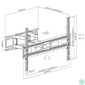 Kép 3/7 - EQuip 37"-80" Full Motion TV Mount Bracket Black