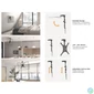 Kép 2/9 - EQuip 23"-55" Ceiling Mount TV Bracket Black