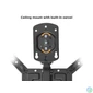 Kép 3/9 - EQuip 23"-55" Ceiling Mount TV Bracket Black