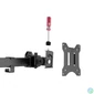 Kép 5/9 - EQuip 17"-32" Articulating Triple Monitor Desk Mount Bracket Black