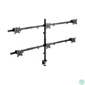 Kép 4/9 - EQuip 17"-32" Articulating 6 Monitor Desk Mount Bracket Black