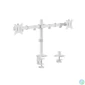 Kép 1/5 - EQuip 17"-32" Articulating Dual Monitor Desk Mount Bracket White
