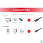 Kép 6/7 - EQuip USB-C 3.2 Gen1 to USB-C 1m cable Black kábel