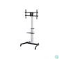 Kép 2/6 - EQuip Rotate TV Cart 37-86" Black/White