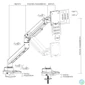 Kép 6/9 - EQuip 17"-49" Heavy-Duty Monitor Desk Mount Bracket Black