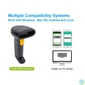 Kép 7/10 - EQuip USB 1D Barcode Scanner with Stand Vonalkódolvasó Black