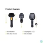 Kép 5/10 - EQuip Wireless 2D Barcode Scanner with Stand Vonalkódolvasó Black