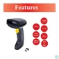 Kép 7/10 - EQuip Wireless 2D Barcode Scanner with Stand Vonalkódolvasó Black