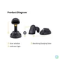 Kép 5/9 - EQuip Wireless 2D Barcode Scanner Long Distance with Stand Vonalkódolvasó Black