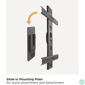Kép 3/6 - EQuip 37"-80" Universal Rotating TV Wall Bracket