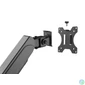 Kép 3/5 - EQuip 17"-27"  Triple Monitor Desk Mount Bracket Black