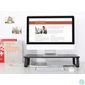 Kép 3/4 - EQuip Desktop Monitor Stand Black