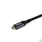 Kép 3/5 - EQuip USB-C 4 Gen3 to USB-C 100W cable 1,2m Black kábel