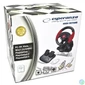 Kép 4/4 - Esperanza EG103 High Octane USB Kormáy Black/Red kormány