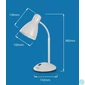 Kép 3/4 - Esperanza Alkes E27 Desk Lamp White