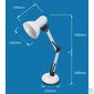 Kép 3/4 - Esperanza Avior E27 Desk Lamp Silver