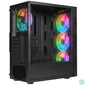 Kép 3/7 - Everest PLAID V1 Tempered Glass Black gépház